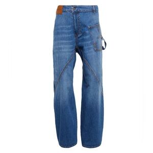 JW Anderson Blue Twisted Workwear Jeans